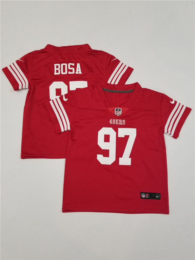 Toddlers San Francisco 49ers #97 Nick Bosa Red Vapor Untouchable Stitched Football Jersey